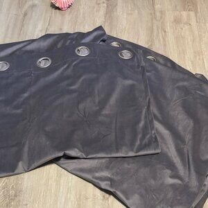 Gray Grommet Curtains